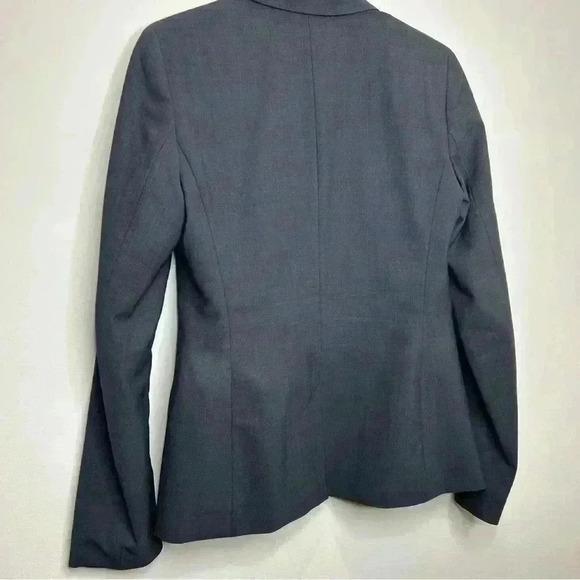 S/M  Gray ESCADA 75% Virgin Wool Business Casual Adademia Fitted Blazer - Picture 4 of 17